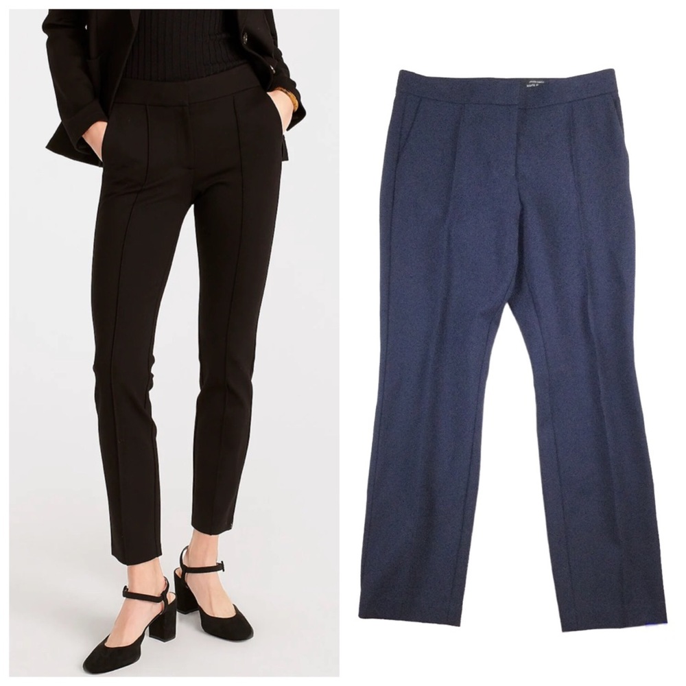 J. CREW Skinny trouser in Italian ponte Navy Blue Sz 10